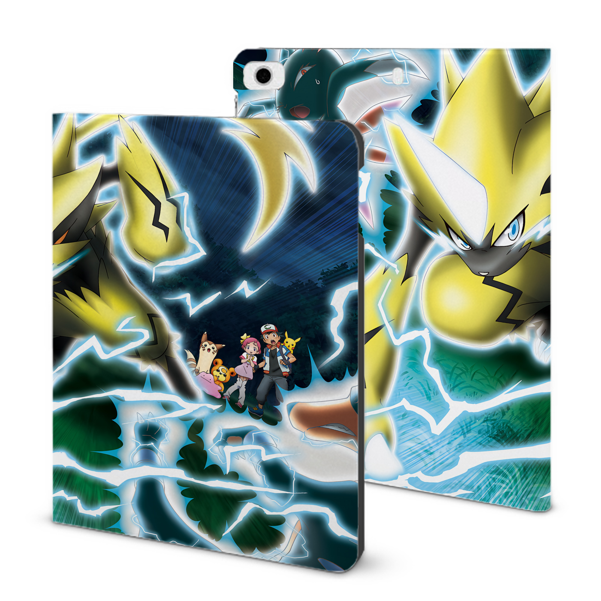 （画像用） ポケットモンスター Pokémon IPad ケース ブック型 PUレザー TPU 耐衝撃 軽量 薄型 ペン収納なし 全面保護 IPad 各モデル対応